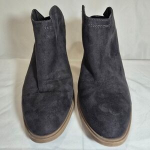 Dolce Vita for Target Women's Ankle Booties Mules Block Heel Dark Gray Size 11